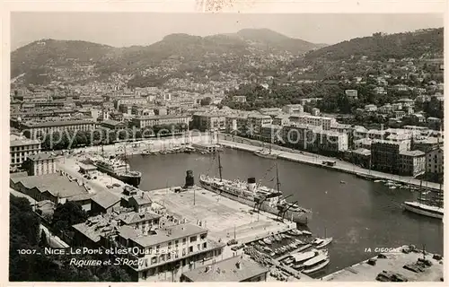 AK / Ansichtskarte Nice_Alpes_Maritimes Port Quartiers Fliegeraufnahme Nice_Alpes_Maritimes