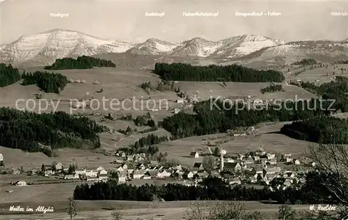 AK / Ansichtskarte Weiler_Allgaeu Panorama Weiler_Allgaeu