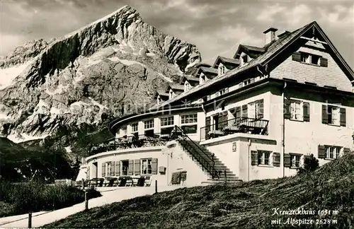 AK / Ansichtskarte Kreuzeckhaus Alpspitze Kreuzeckhaus