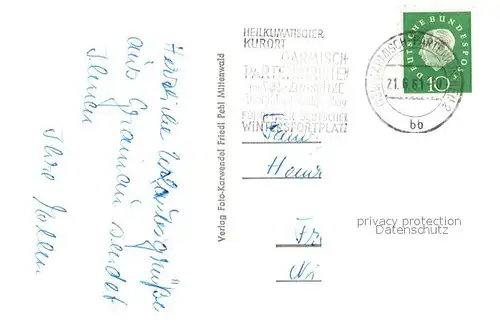 AK / Ansichtskarte Kreuzeckhaus Alpspitze Kreuzeckhaus