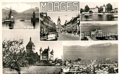 AK / Ansichtskarte Morges Arsenal Quai Chateau Mont Blanc Morges