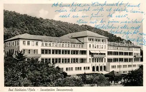 AK / Ansichtskarte Bad_Duerkheim Sanatorium Sonnenwende Bad_Duerkheim