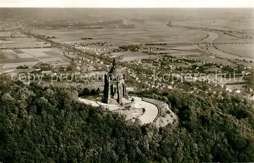 AK / Ansichtskarte Porta_Westfalica Fliegeraufnahme Porta_Westfalica