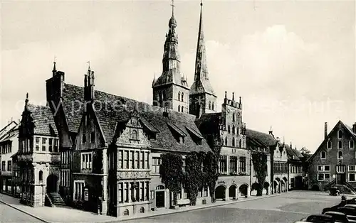 AK / Ansichtskarte Lemgo Rathaus Nicolaikirche Lemgo