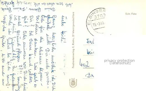 AK / Ansichtskarte Elbingerode_Harz Diakonissenmutterhaus Neurandsburg Elbingerode Harz