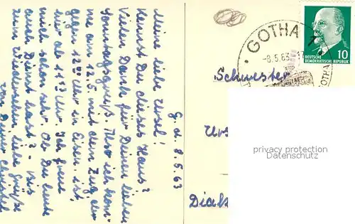 AK / Ansichtskarte Gotha_Thueringen Gaestehaus Gotha Thueringen