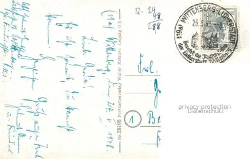 AK / Ansichtskarte Wittenberg_Lutherstadt Stadtkirche Altarraum Wittenberg_Lutherstadt