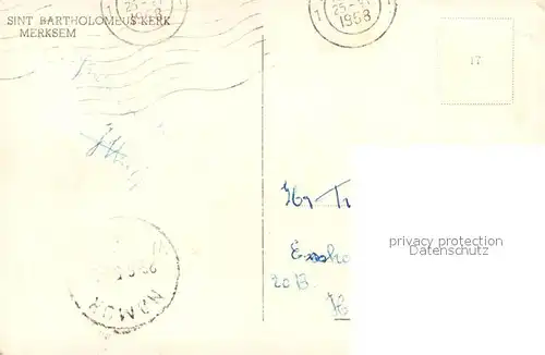 AK / Ansichtskarte Merksem Sint Bartholomeus Kerk Merksem