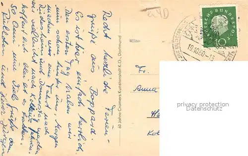 AK / Ansichtskarte Boppard_Rhein Uferpromenade Boppard Rhein