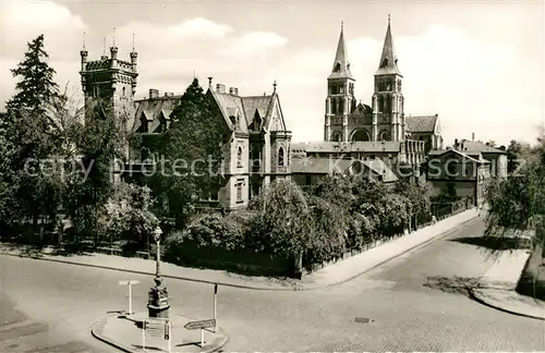 AK / Ansichtskarte Landau_Pfalz Schloesschen Marienkirche Landau Pfalz