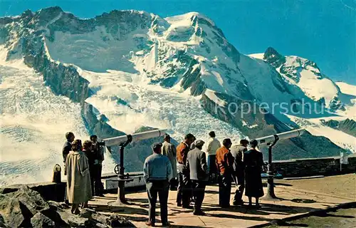 AK / Ansichtskarte Zermatt_VS Gornergrat Breithorn Kleines Matterhorn Zermatt_VS