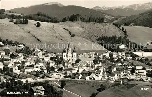 AK / Ansichtskarte Mariazell_Steiermark Kirche Panorama Mariazell_Steiermark