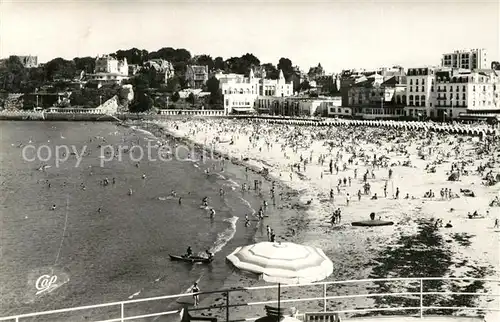 AK / Ansichtskarte Dinard_Ille_et_Vilaine_Bretagne Strand Dinard_Ille