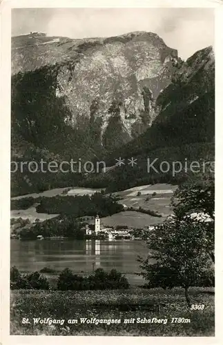 AK / Ansichtskarte St_Wolfgang_Wolfgangsee Panorama Kirche Schafberg St_Wolfgang_Wolfgangsee