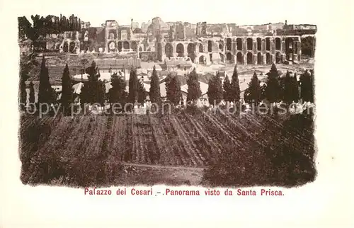 AK / Ansichtskarte Roma_Rom Palazzo dei Cesari Panorama Santa Prisca Roma_Rom