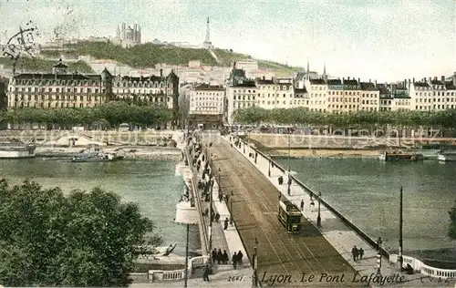 AK / Ansichtskarte Lyon_France Le Pont Lafayette Lyon France