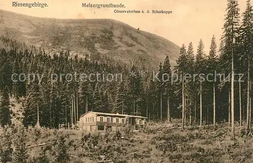 AK / Ansichtskarte Melzergrundbaude Observatorium Schneekoppe Melzergrundbaude