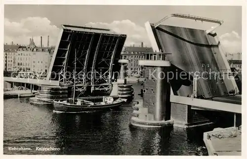 AK / Ansichtskarte Kopenhagen Knippelsbro Hebebruecke Kopenhagen