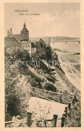 AK / Ansichtskarte Graudenz_Westpreussen Blick vom Schlossberg Graudenz_Westpreussen
