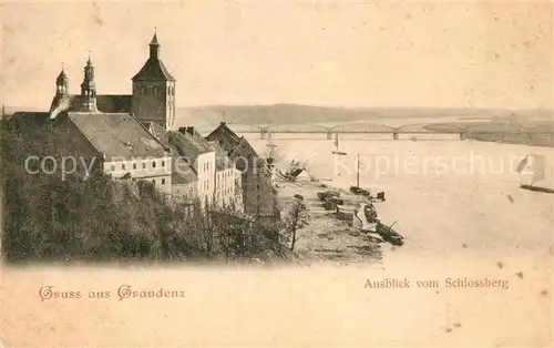 AK / Ansichtskarte Graudenz_Westpreussen Ausblick vom Schlossberg Graudenz_Westpreussen