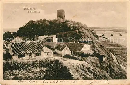 AK / Ansichtskarte Graudenz_Westpreussen Schlossberg Graudenz_Westpreussen