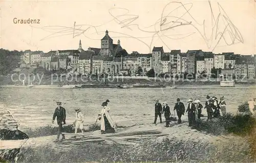 AK / Ansichtskarte Graudenz_Westpreussen Weichselpartie Graudenz_Westpreussen