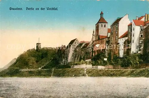 AK / Ansichtskarte Graudenz_Westpreussen Partie an der Weichsel Graudenz_Westpreussen