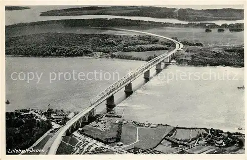 AK / Ansichtskarte Lillebaeltsbroen Fliegeraufnahme Brueckenpartie Lillebaeltsbroen