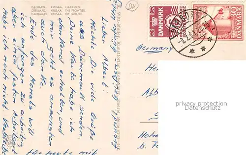 AK / Ansichtskarte Krusaa Grenze Krusaa