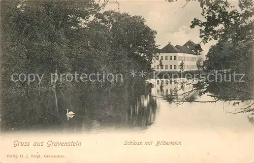 AK / Ansichtskarte Gravenstein Schloss mit Bilderteich  Gravenstein