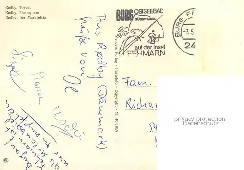 AK / Ansichtskarte Rodby Torvet Marktplatz Rodby