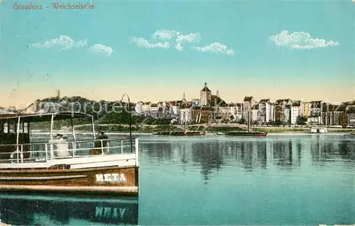 AK / Ansichtskarte Graudenz_Westpreussen Weichselpartie Graudenz_Westpreussen