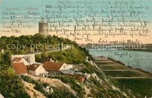 AK / Ansichtskarte Graudenz_Westpreussen Schlossberg Graudenz_Westpreussen