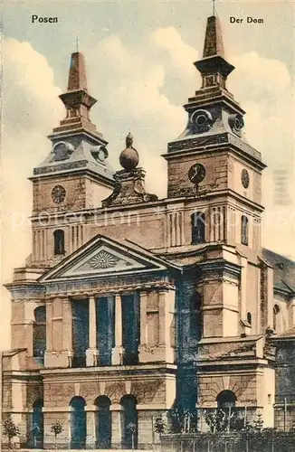 AK / Ansichtskarte Posen_Poznan Der Dom Posen Poznan