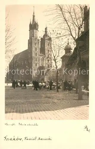 AK / Ansichtskarte Krakow_Krakau Kosciol Mariacki Krakow Krakau