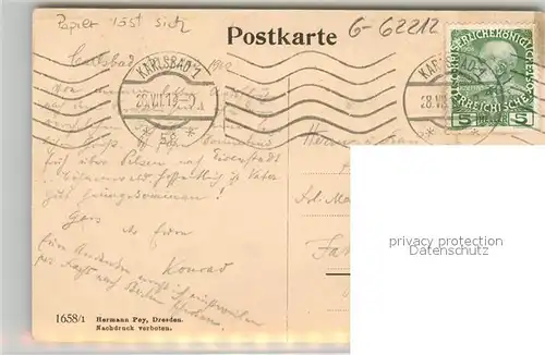 AK / Ansichtskarte Karlsbad_Eger Sprudel Karlsbad_Eger