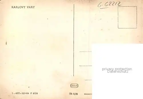 AK / Ansichtskarte Karlovy_Vary  Karlovy Vary