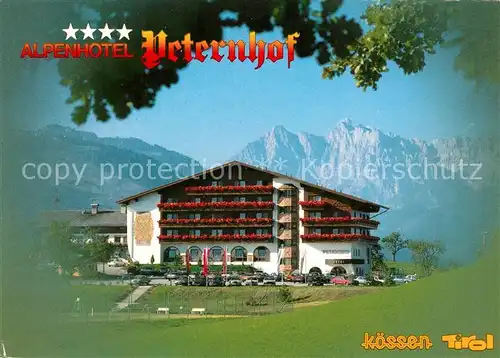 AK / Ansichtskarte Koessen_Tirol Alpenhotel Peternhof Alpen Koessen Tirol