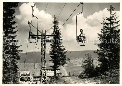 AK / Ansichtskarte Jaworzyna_Krynicka Stacja posrednia na Jaworzynie Beskid Slaski Liftstation Beskiden 