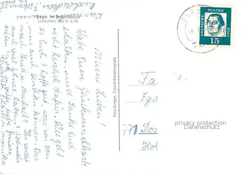 AK / Ansichtskarte Elzach Teilansichten Luftkurort im Schwarzwald Wappen Distel Trachten Elzach