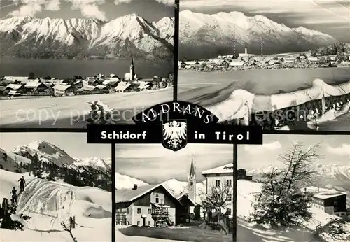 AK / Ansichtskarte Aldrans Winterpanorama Schidorf Alpen Aldrans