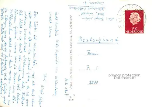 AK / Ansichtskarte Callantsoog Panorama Teilansichten Abendstimmung am Meer Callantsoog