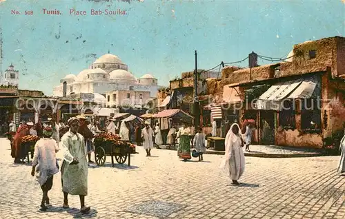 AK / Ansichtskarte Tunis Place Bab Souika Tunis