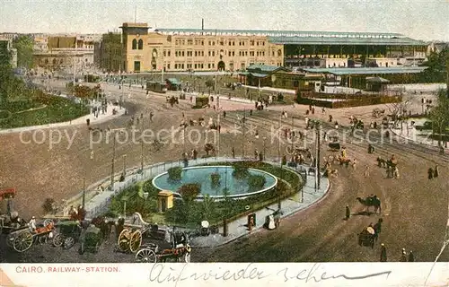 AK / Ansichtskarte Cairo_Egypt Railway Staton Cairo Egypt