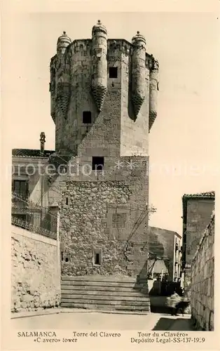 AK / Ansichtskarte Salamanca Torre del Clavero Salamanca