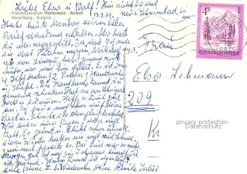 AK / Ansichtskarte Altach_Vorarlberg Freizeitzentrum Hohenems Altach Badestrand Freibad Altach Vorarlberg