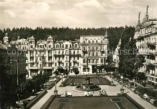 AK / Ansichtskarte Marianske_Lazne Mirove namesti Friedensplatz Marianske_Lazne
