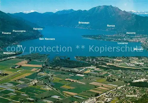 AK / Ansichtskarte Locarno_Lago_Maggiore Fliegeraufnahme Locarno_Lago_Maggiore