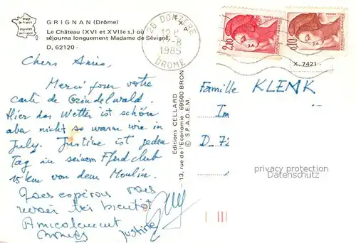 AK / Ansichtskarte Grignan Chateau vue aerienne Grignan