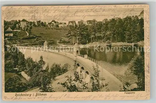 AK / Ansichtskarte Reichenberg_Liberec Talsperre  Reichenberg Liberec